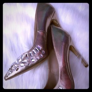 Golden High Heels